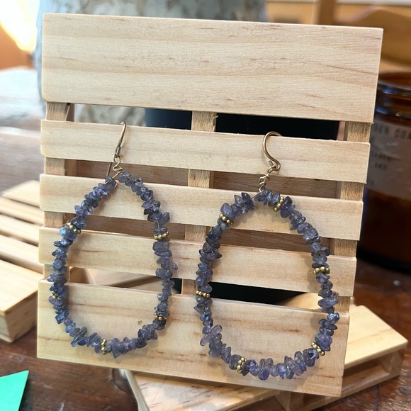 Labradorite Earrings - Picture 1 of 2